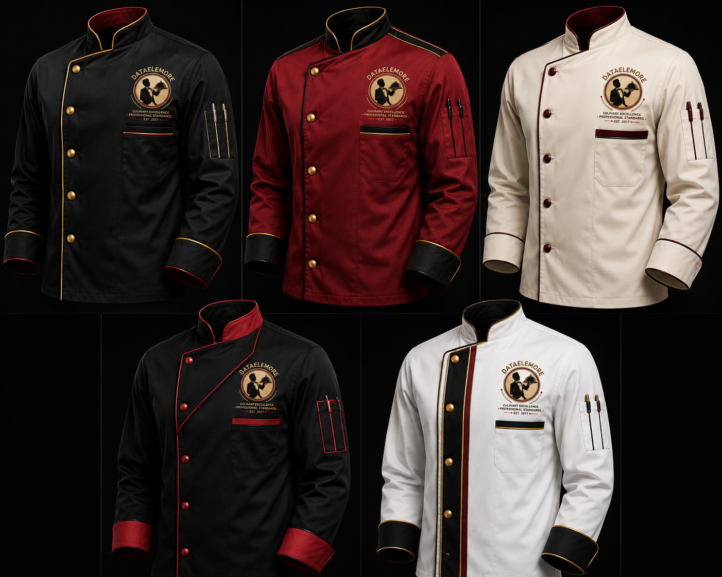 Official Dataelemore chef jacket collection